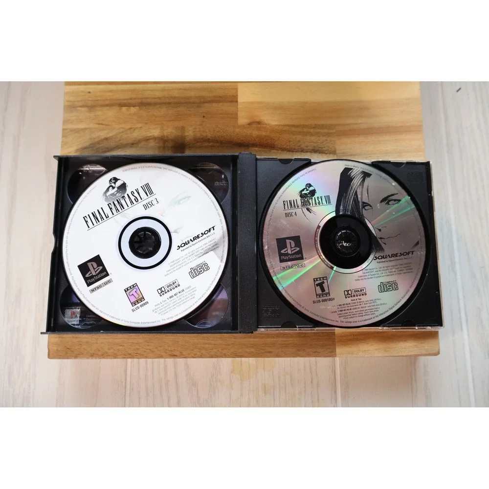 Final Fantasy VIII Sony PlayStation 1 Greatest Hits 4-Disc Set Squaresoft RPG